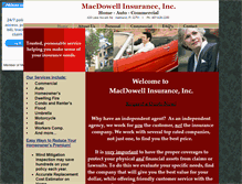 Tablet Screenshot of macdowellinsurance.com